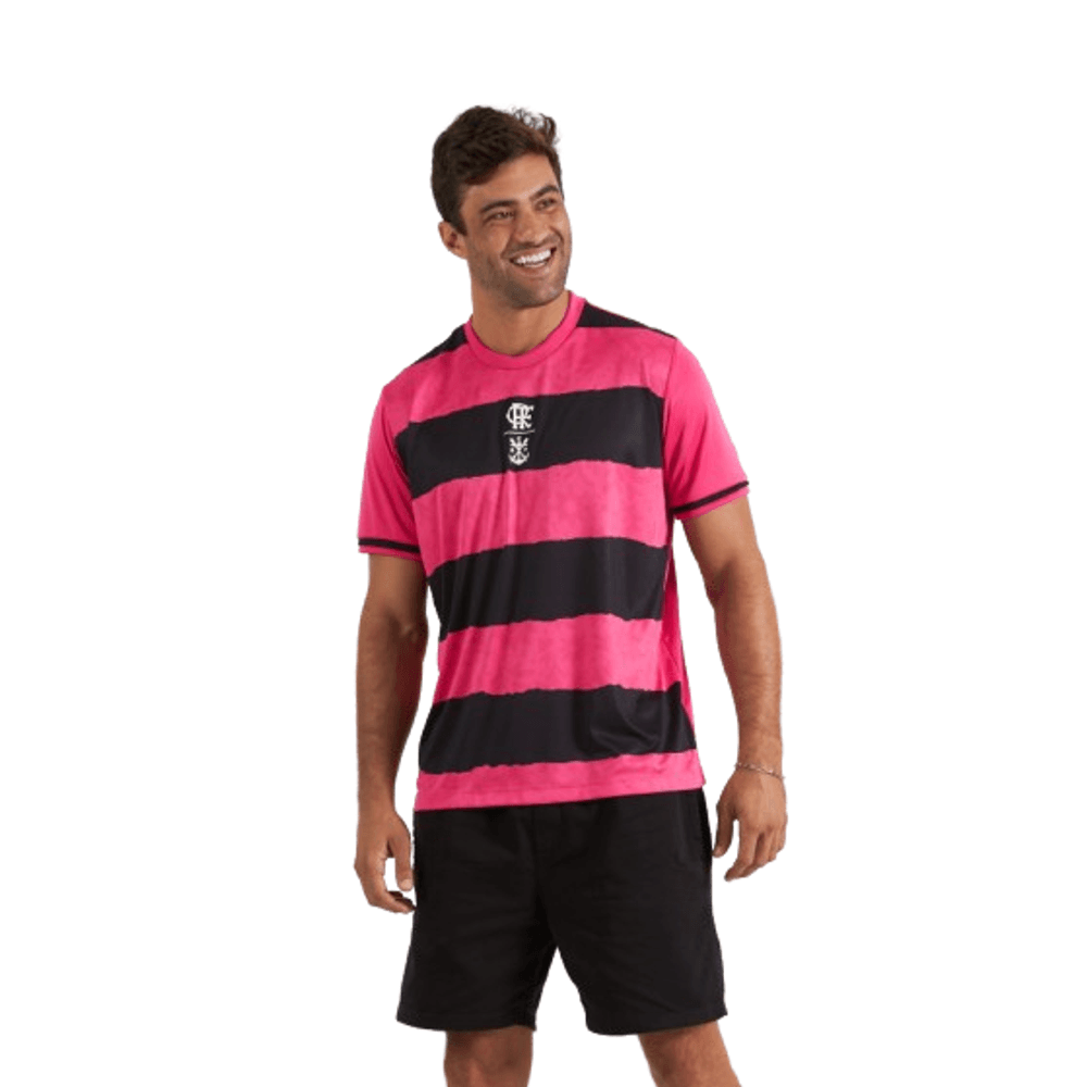 Camisa Flamengo Outubro Rosa Braziline 2024
